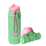 Rolla Bottle - Mint & Pink Hello Pattern