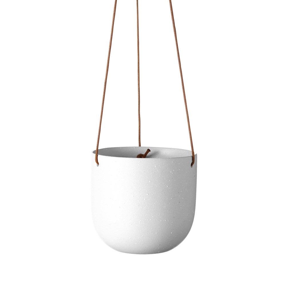 Evergreen Collective Cade Hanging Pot Small Soft White
