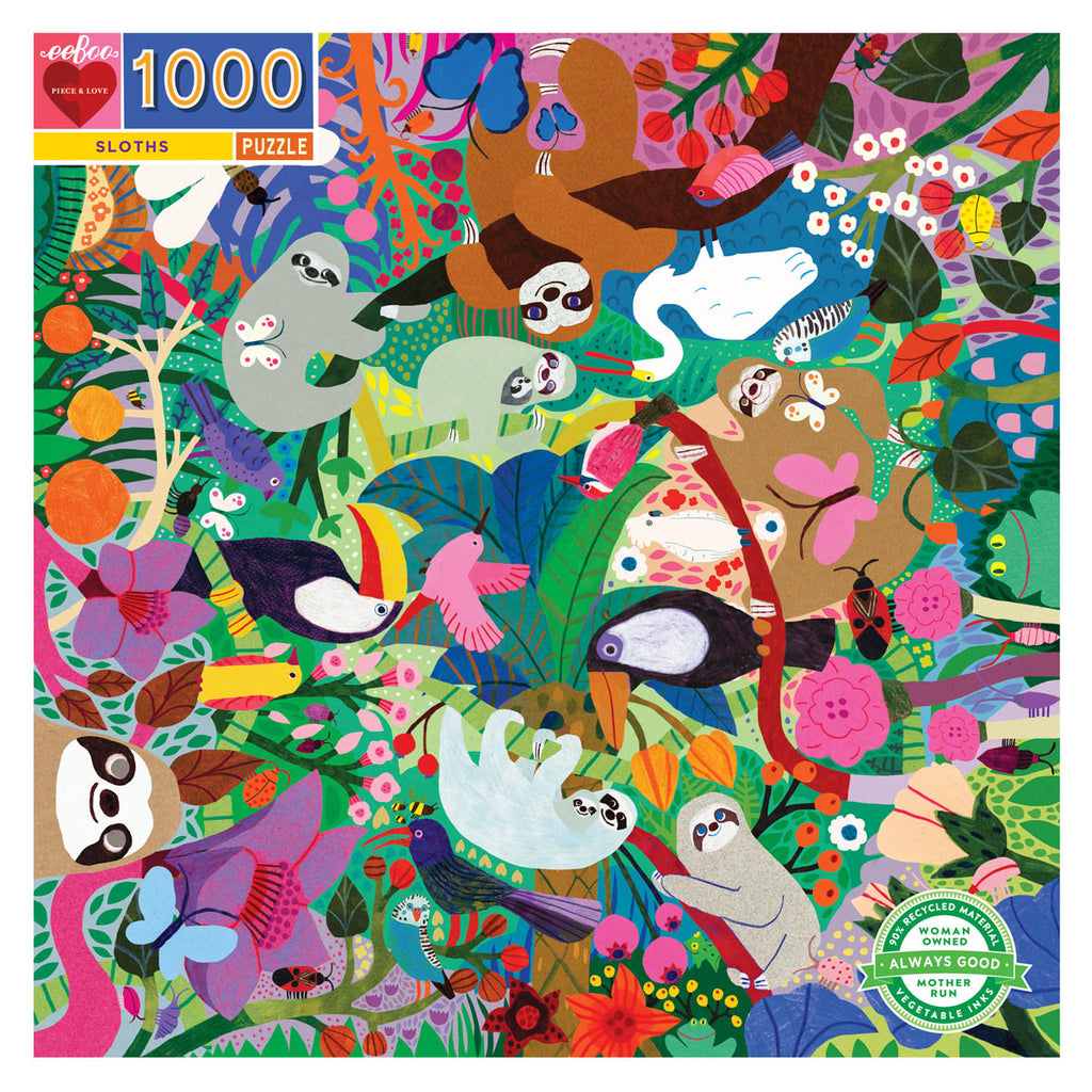 Bobangles 1000 piece Sloth Puzzle